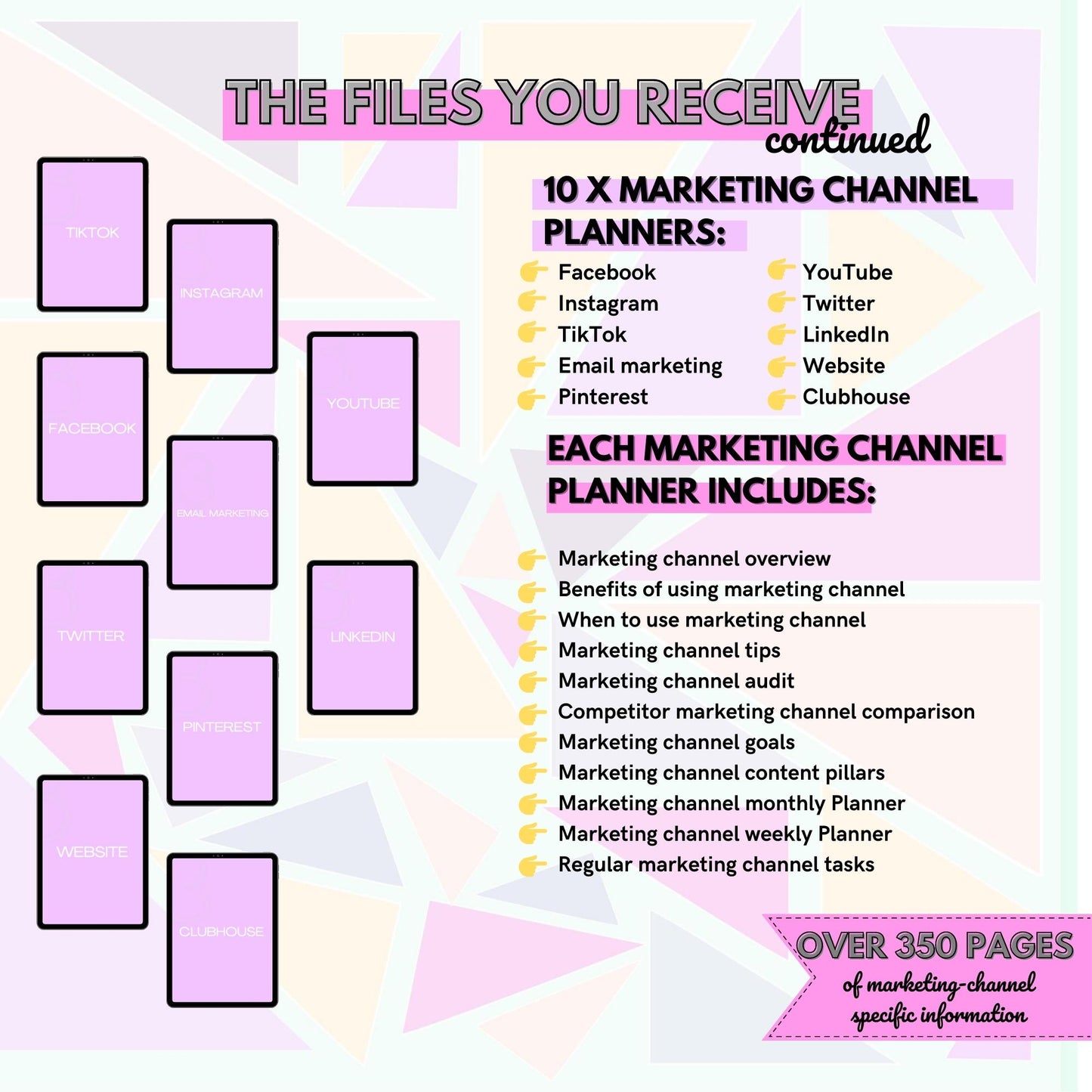 Ultimate Content Marketing Planner - A4 size - Instant download