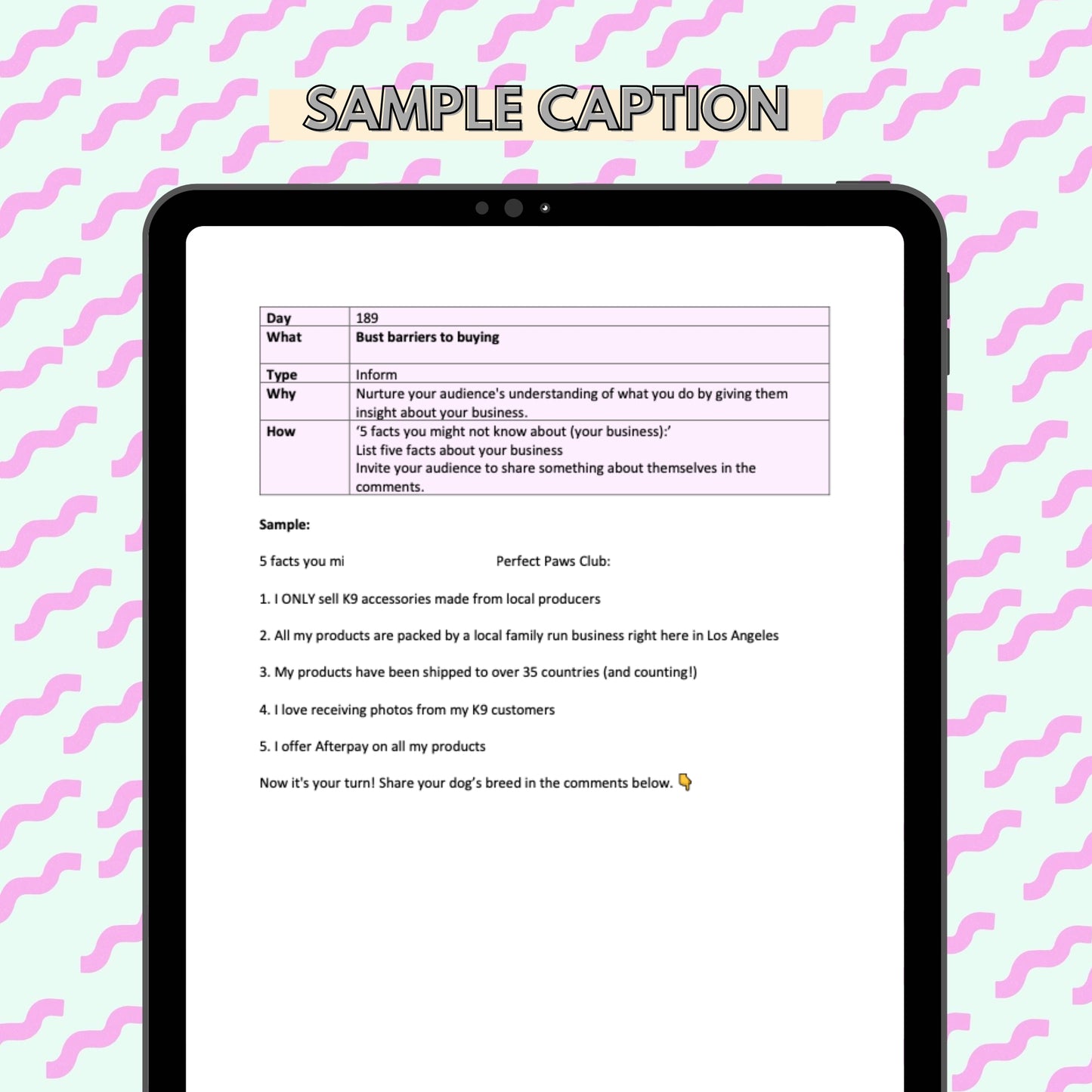 1 Year Instagram Kit - Instant download