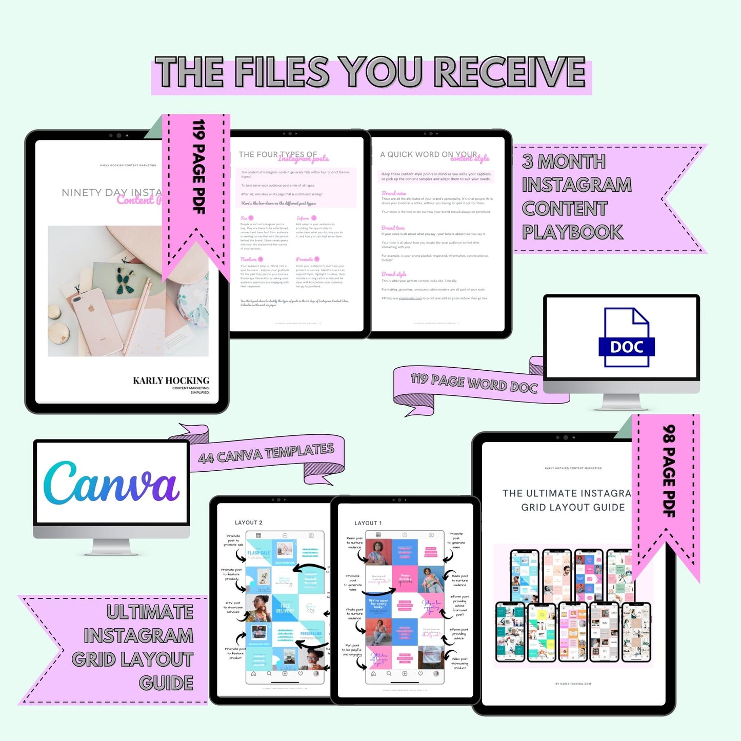 3 Month Instagram Bundle - Instant download