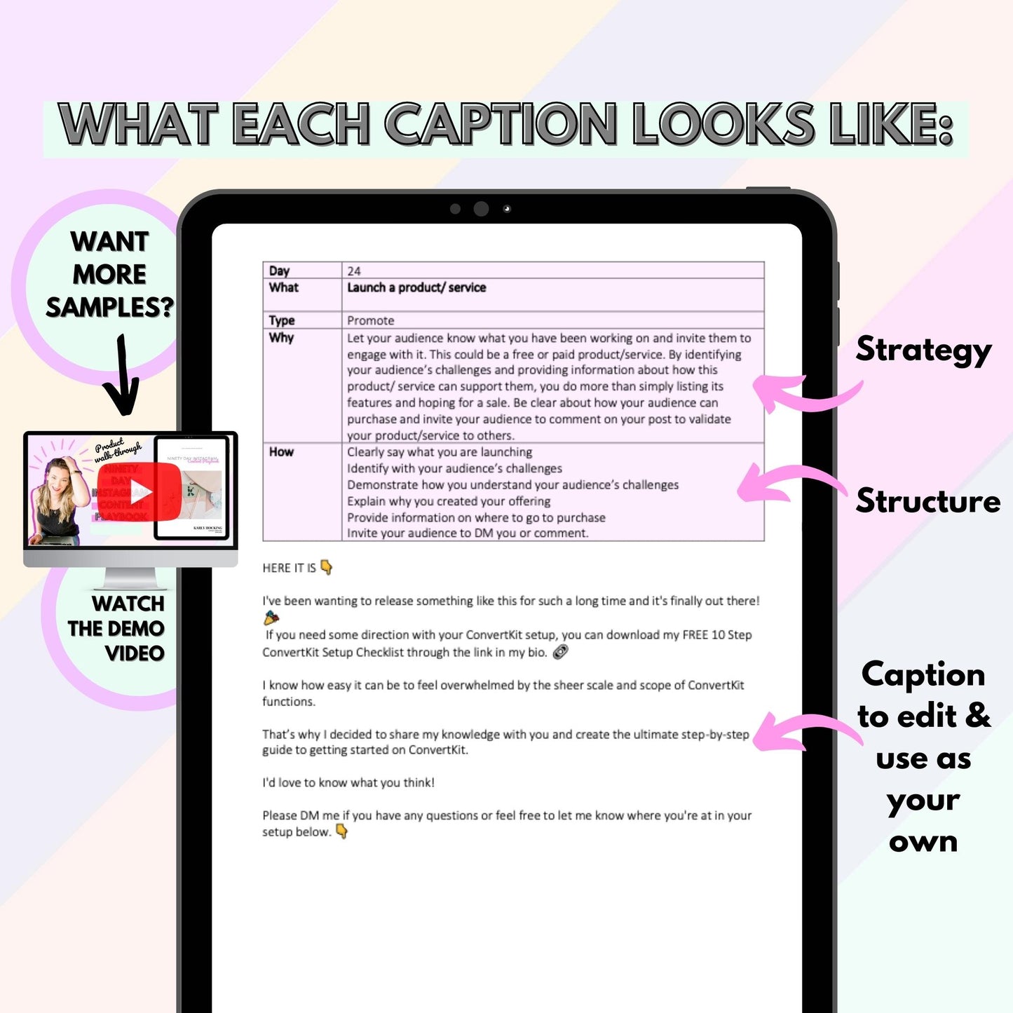3 Month Instagram Kit - Instant download