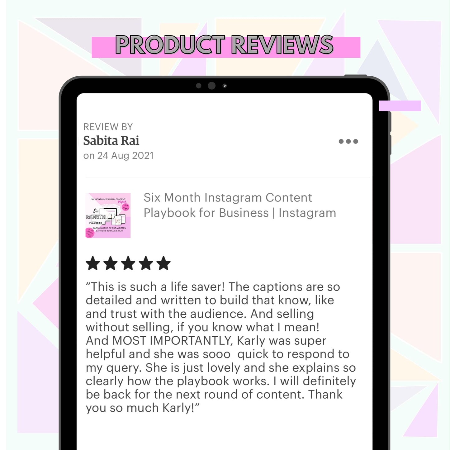 Six Month Instagram Content Kit - Instant download
