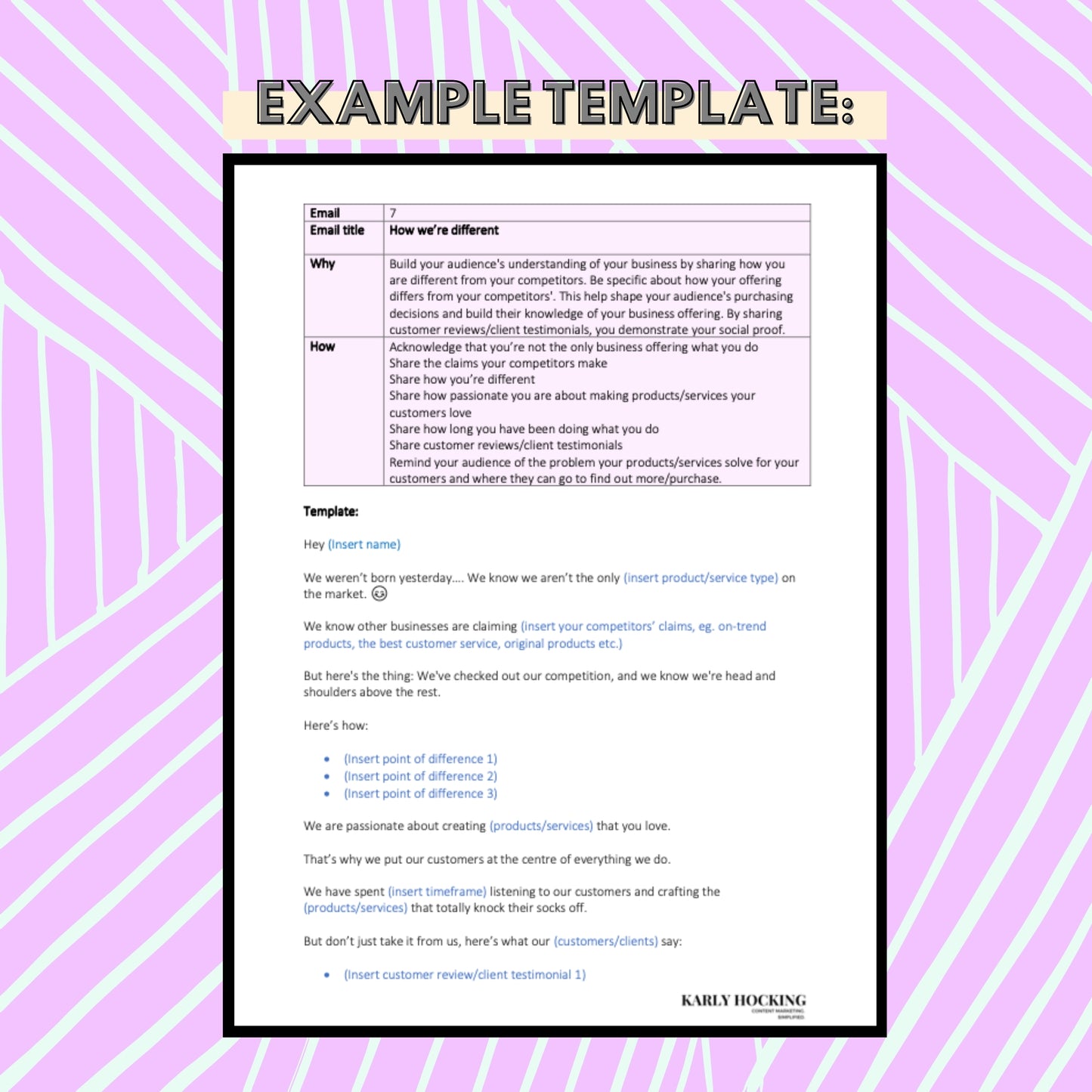 Email Marketing Sequence Templates & Guide - Instant download