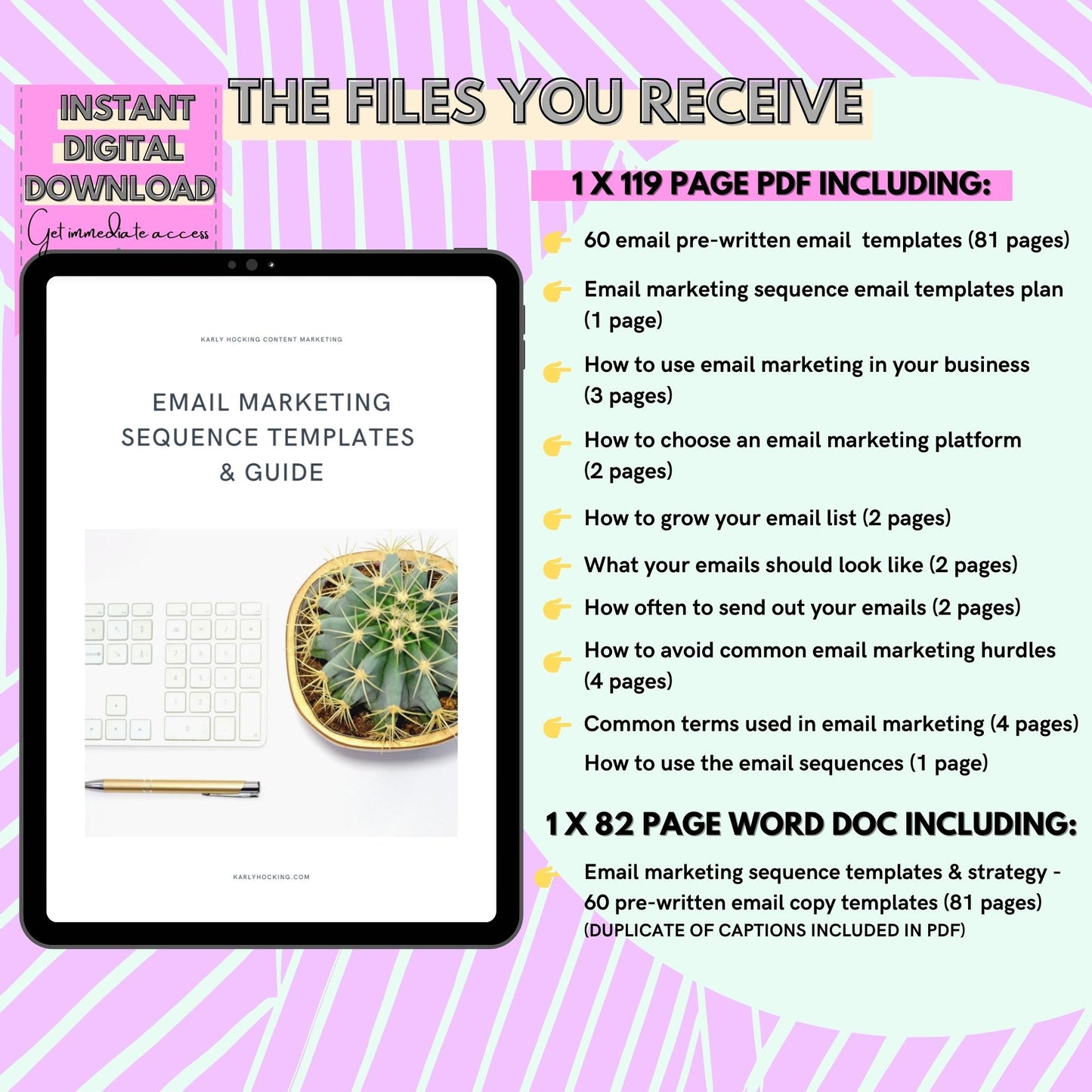 Email Marketing Sequence Templates & Guide - Instant download