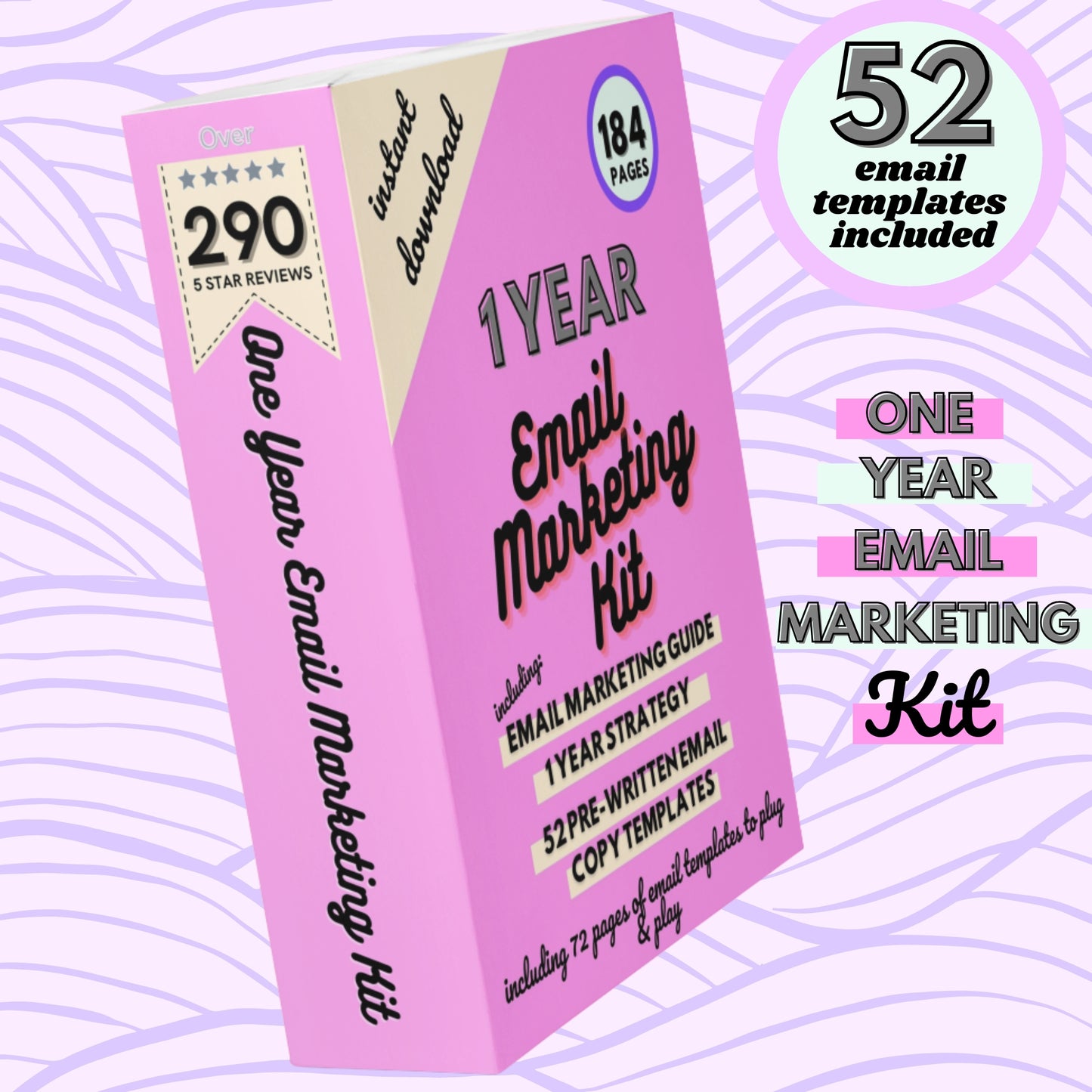One Year Email Marketing Kit - Instant download