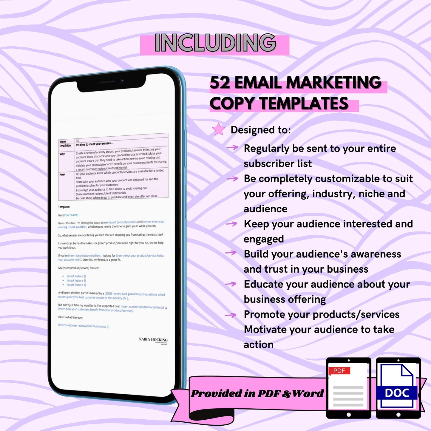 One Year Email Marketing Kit - Instant download