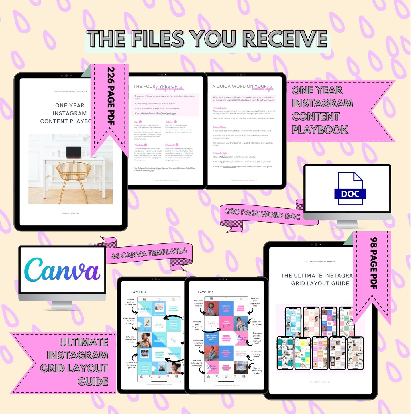 One Year Instagram Bundle - Instant download