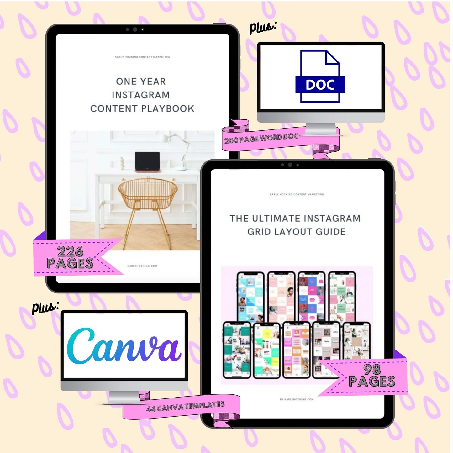 One Year Instagram Bundle - Instant download