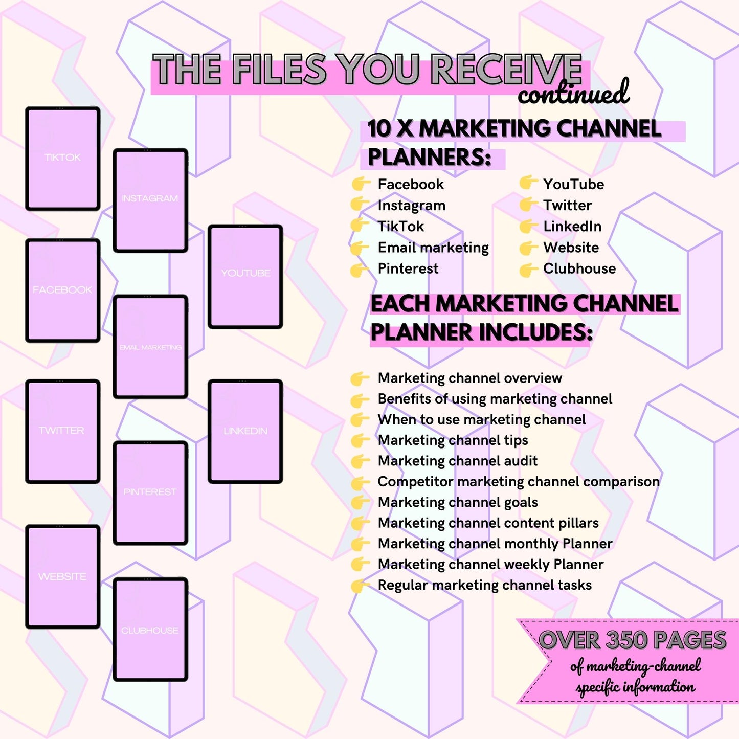 Ultimate Content Marketing Planner - US Letter size - Instant download