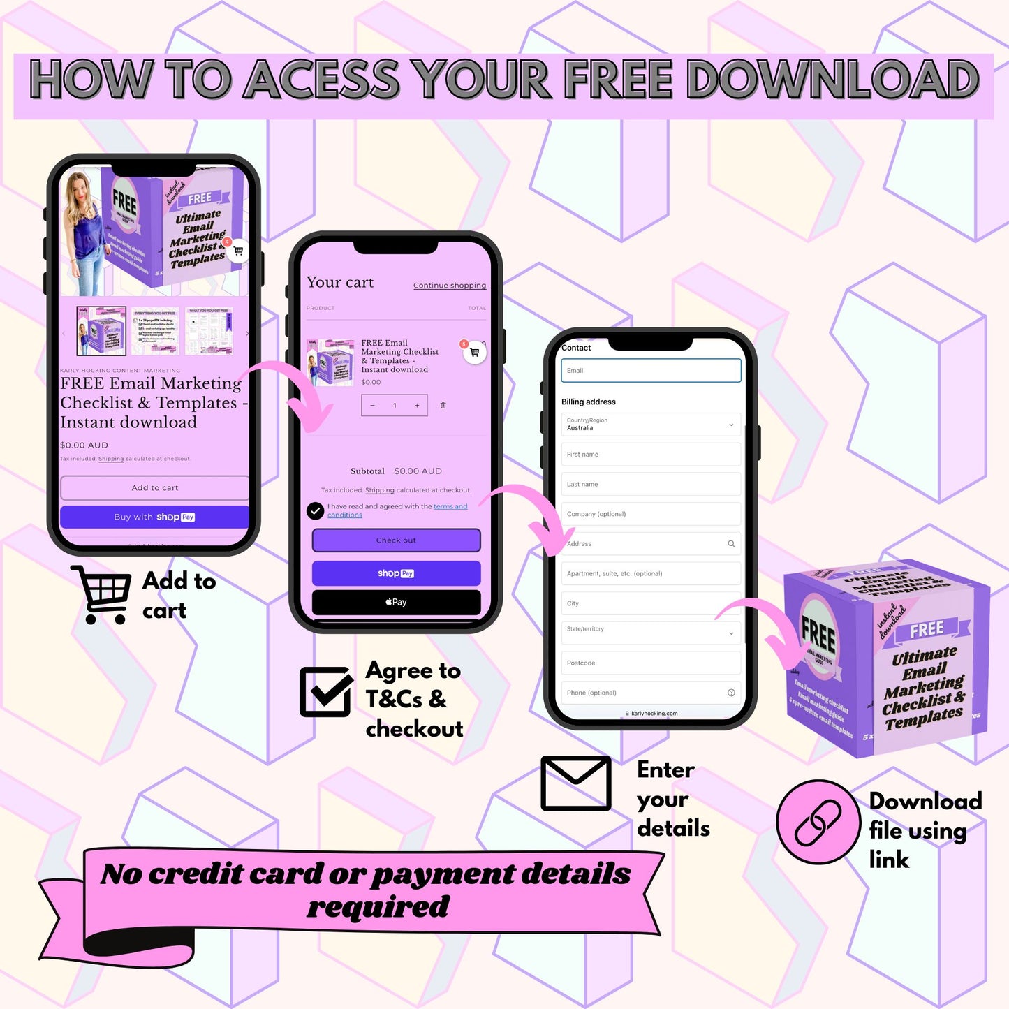 FREE Email Marketing Checklist & Templates - Instant download