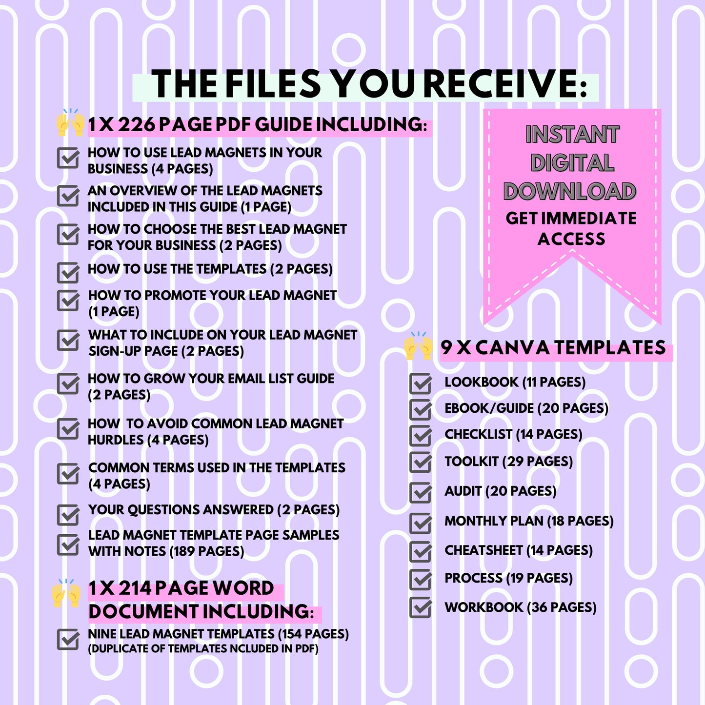 Ultimate Lead Magnet Templates and Guide - Instant download