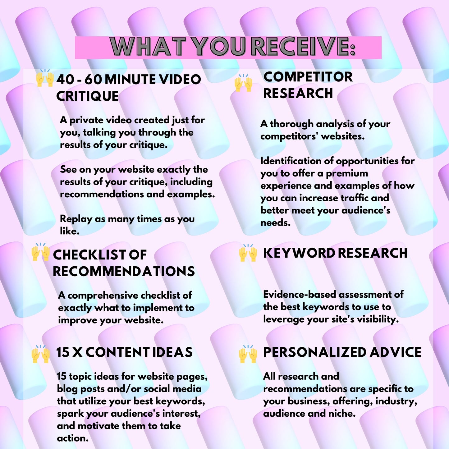 Website Content Critique - Instant download