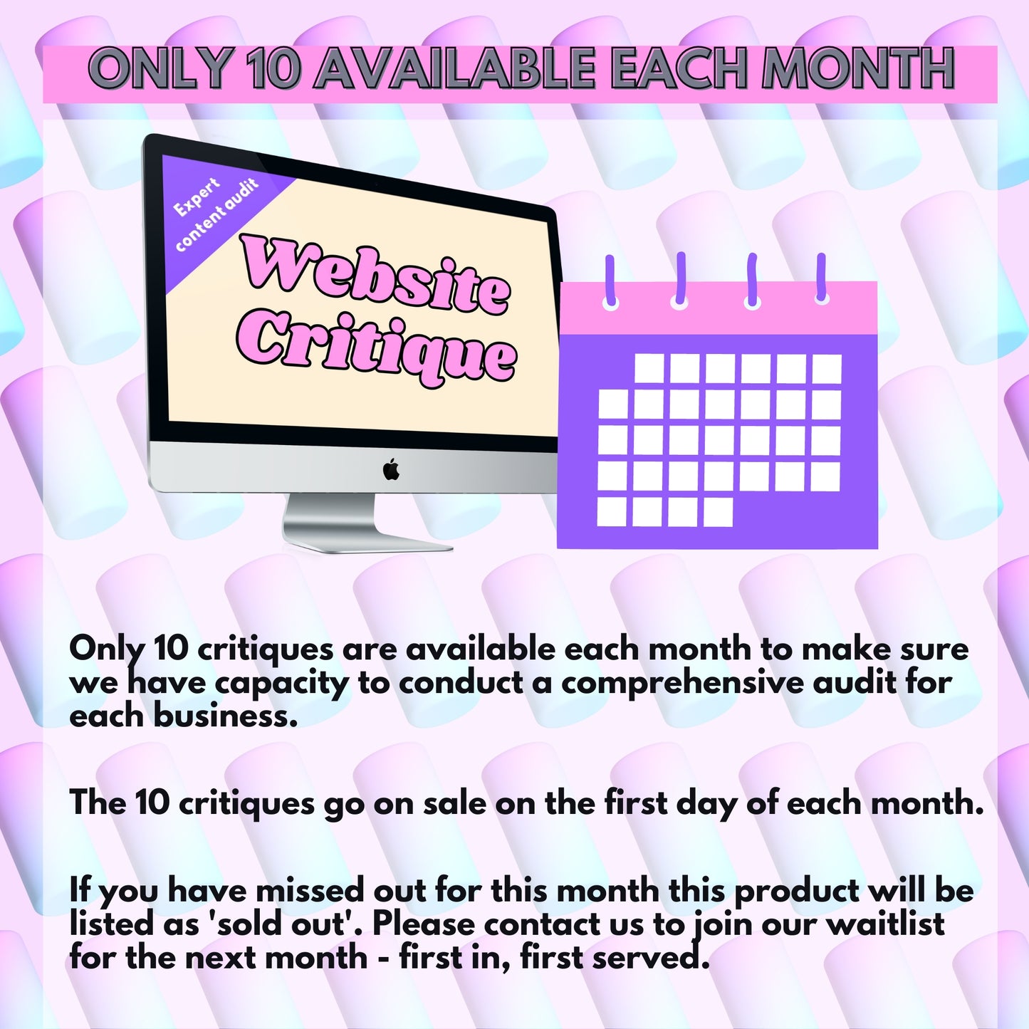 Website Content Critique - Instant download