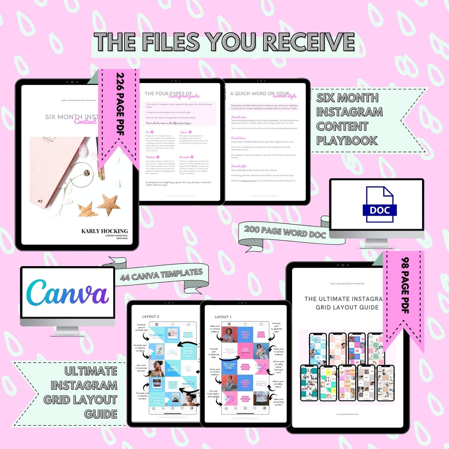 Six Month Instagram Marketing Bundle - Instant download