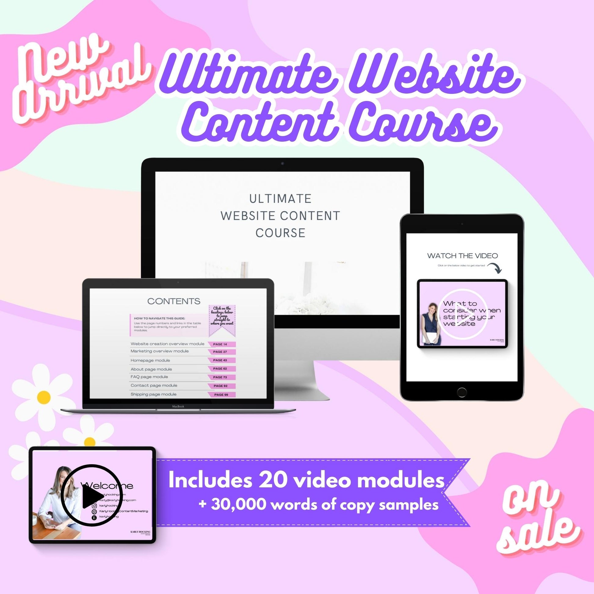 Karly Hocking Content Marketing Ultimate Website Content Course