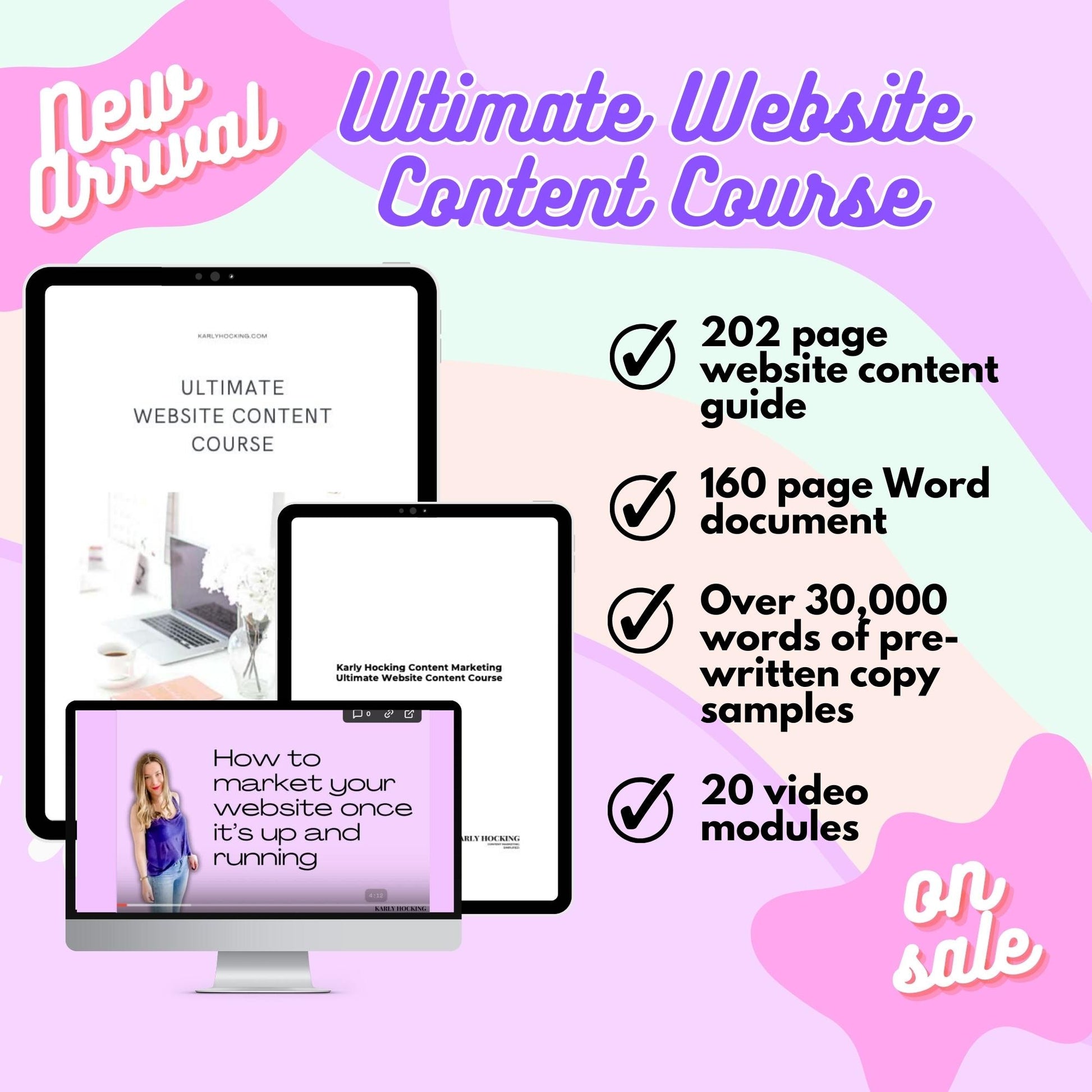 Karly Hocking Content Marketing Ultimate Website Content Course