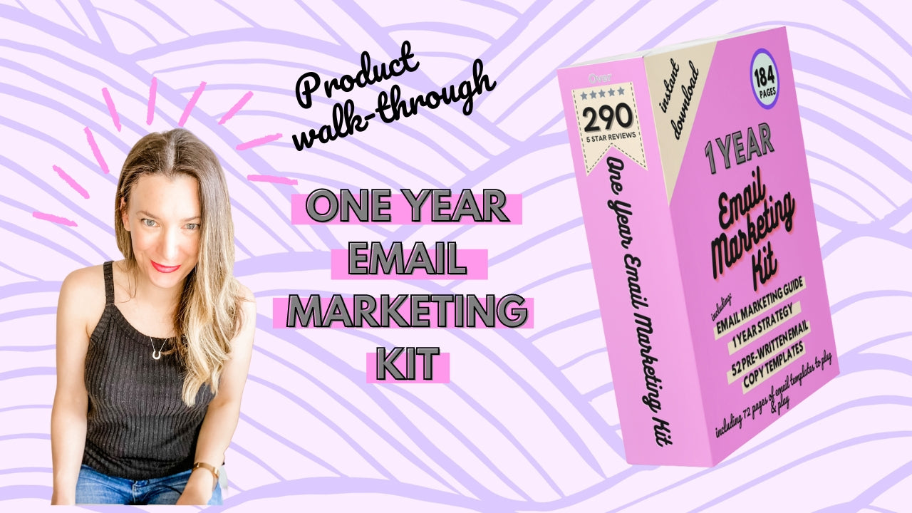 Load video: One Year Email Marketing Templates and Guide Product walk-through