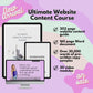 Ultimate Website Content Course - Instant download
