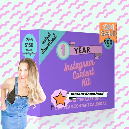 1 Year Instagram Kit - Instant download