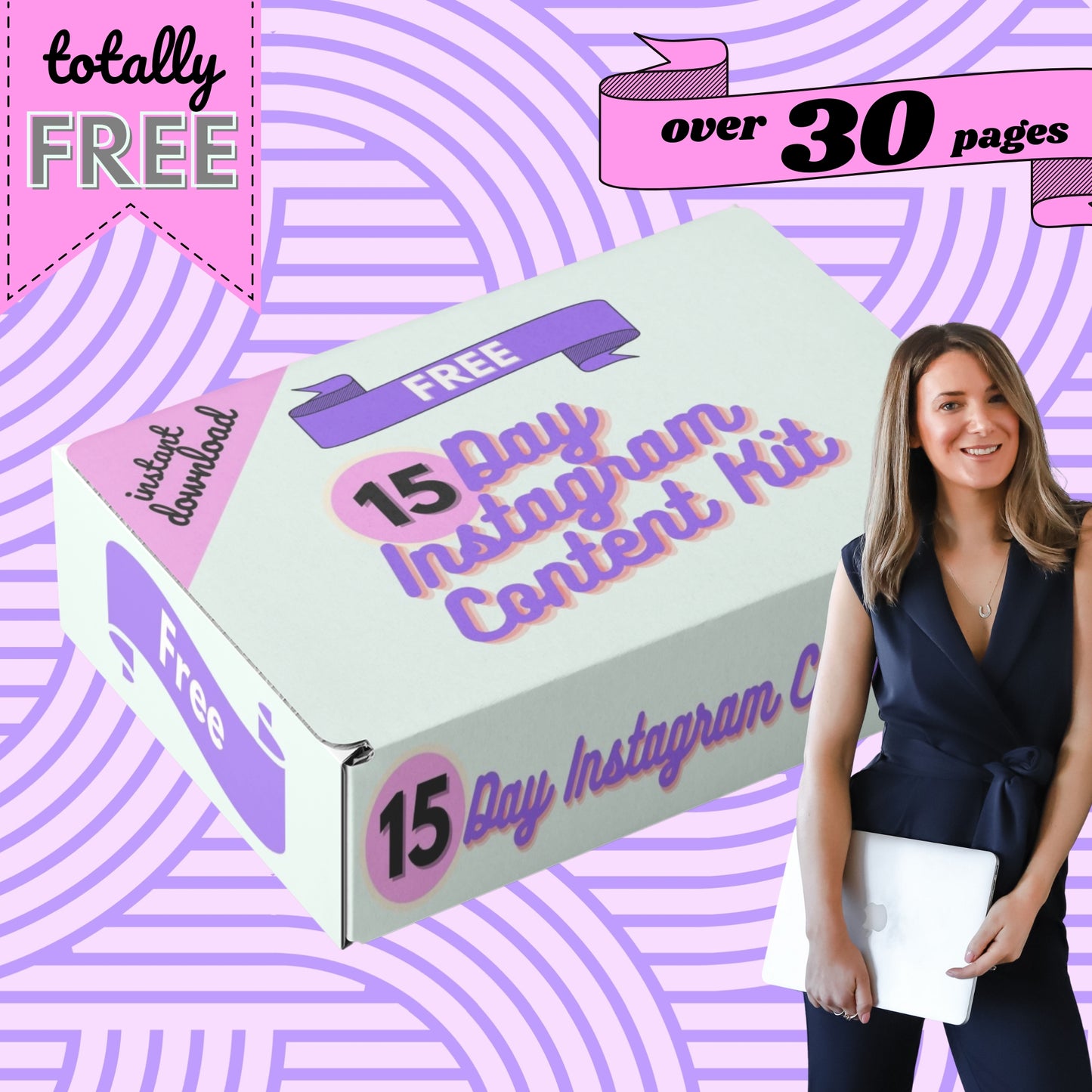 FREE 15 Day Instagram Content Kit - Instant download