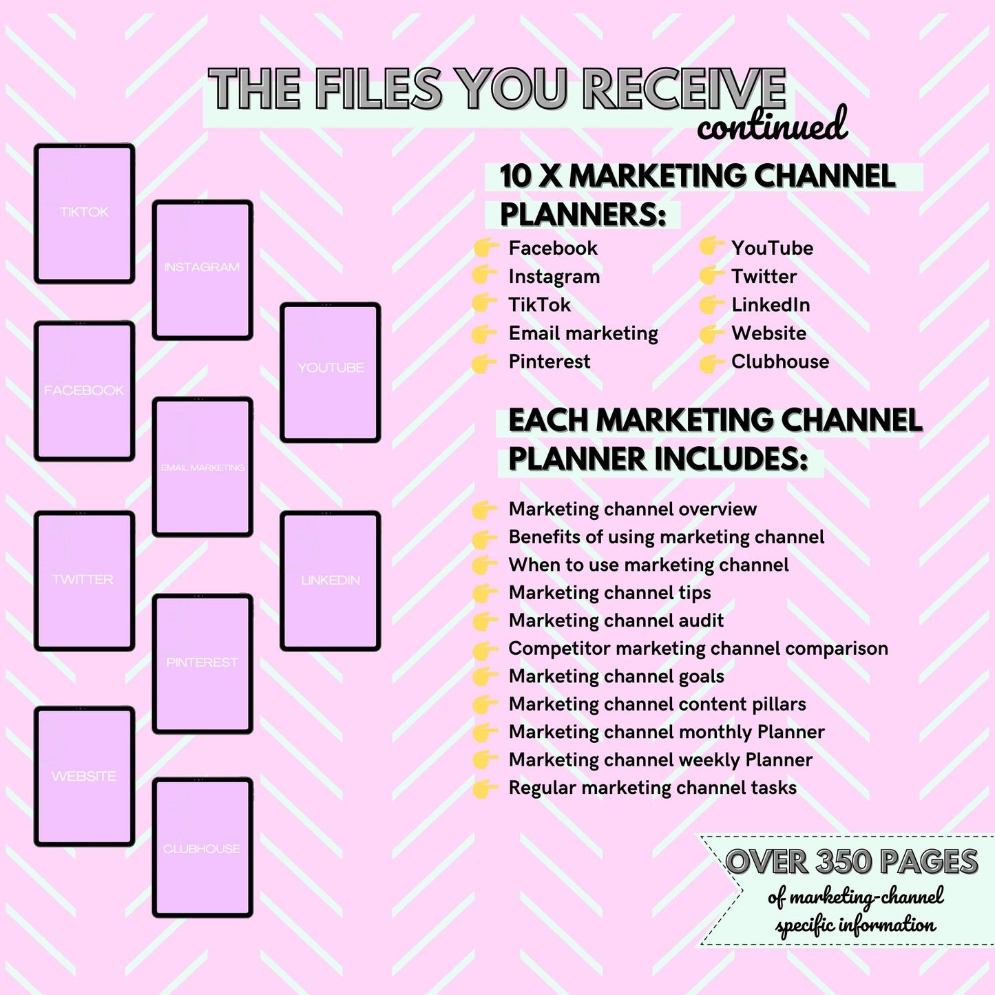 2023 Content Marketing Planner - A4 Size - Instant download