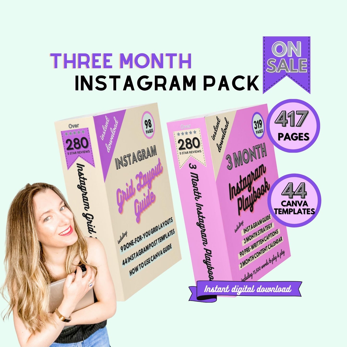 3 Month Instagram Bundle - Instant download