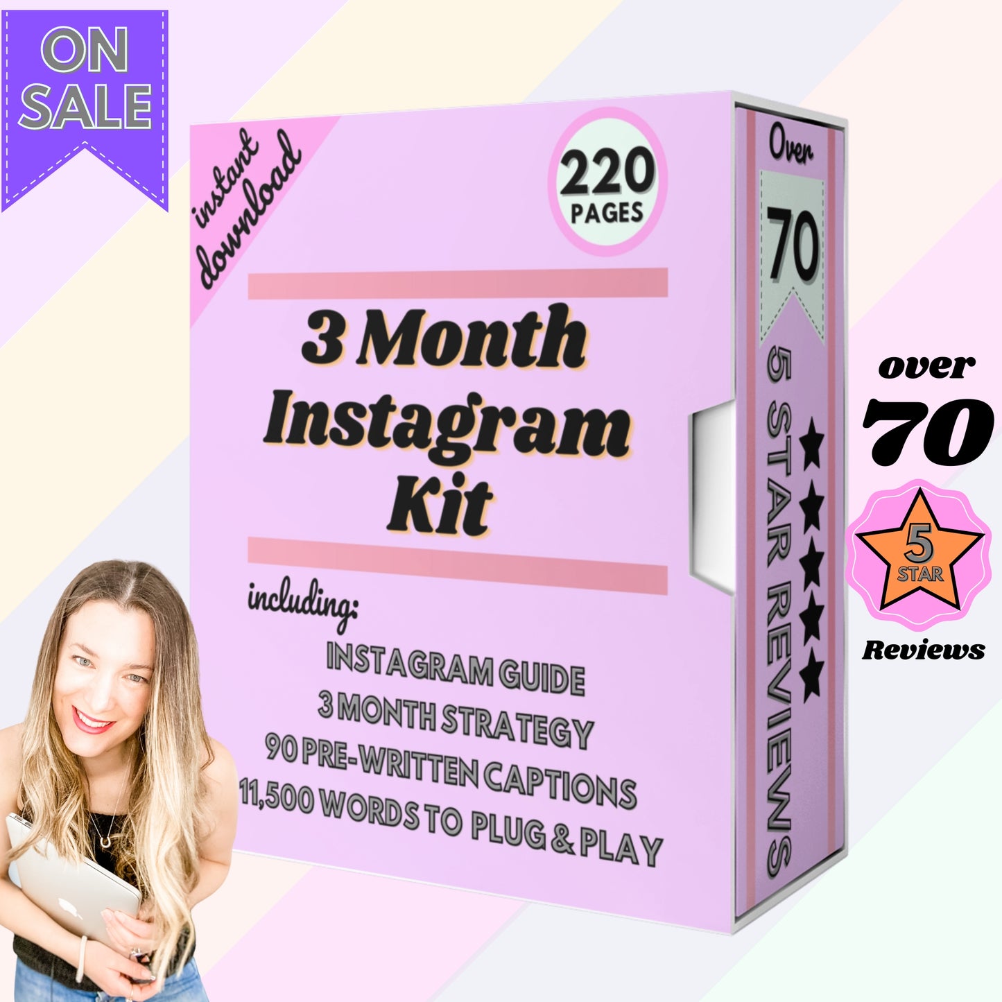 3 Month Instagram Kit - Instant download