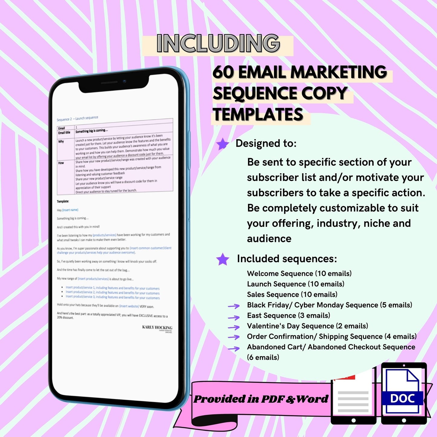 Email Marketing Sequence Templates & Guide - Instant download